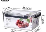 3 Piece Stackable Airtight Clear Food Containers