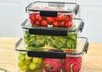 3 Piece Stackable Airtight Clear Food Containers