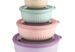 4pc Food Storage Bowls with Lid Set