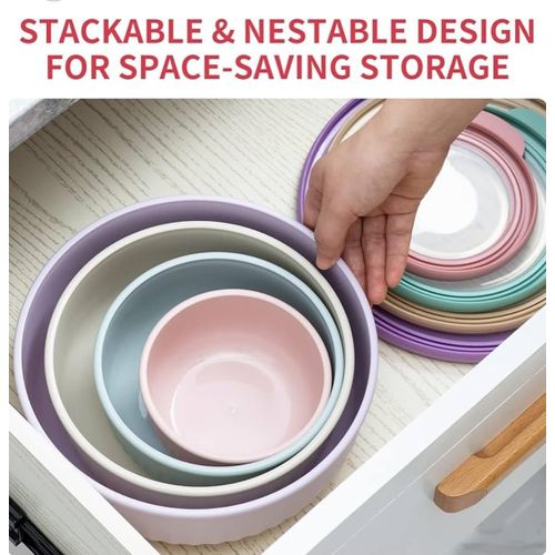 4pc Food Storage Bowls with Lid Set