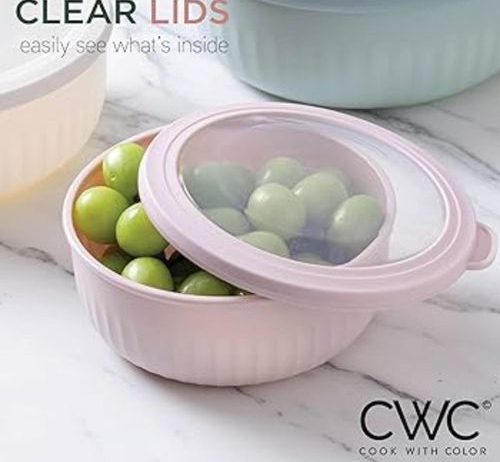 4pc Food Storage Bowls with Lid Set
