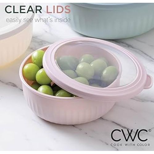 4pc Food Storage Bowls with Lid Set
