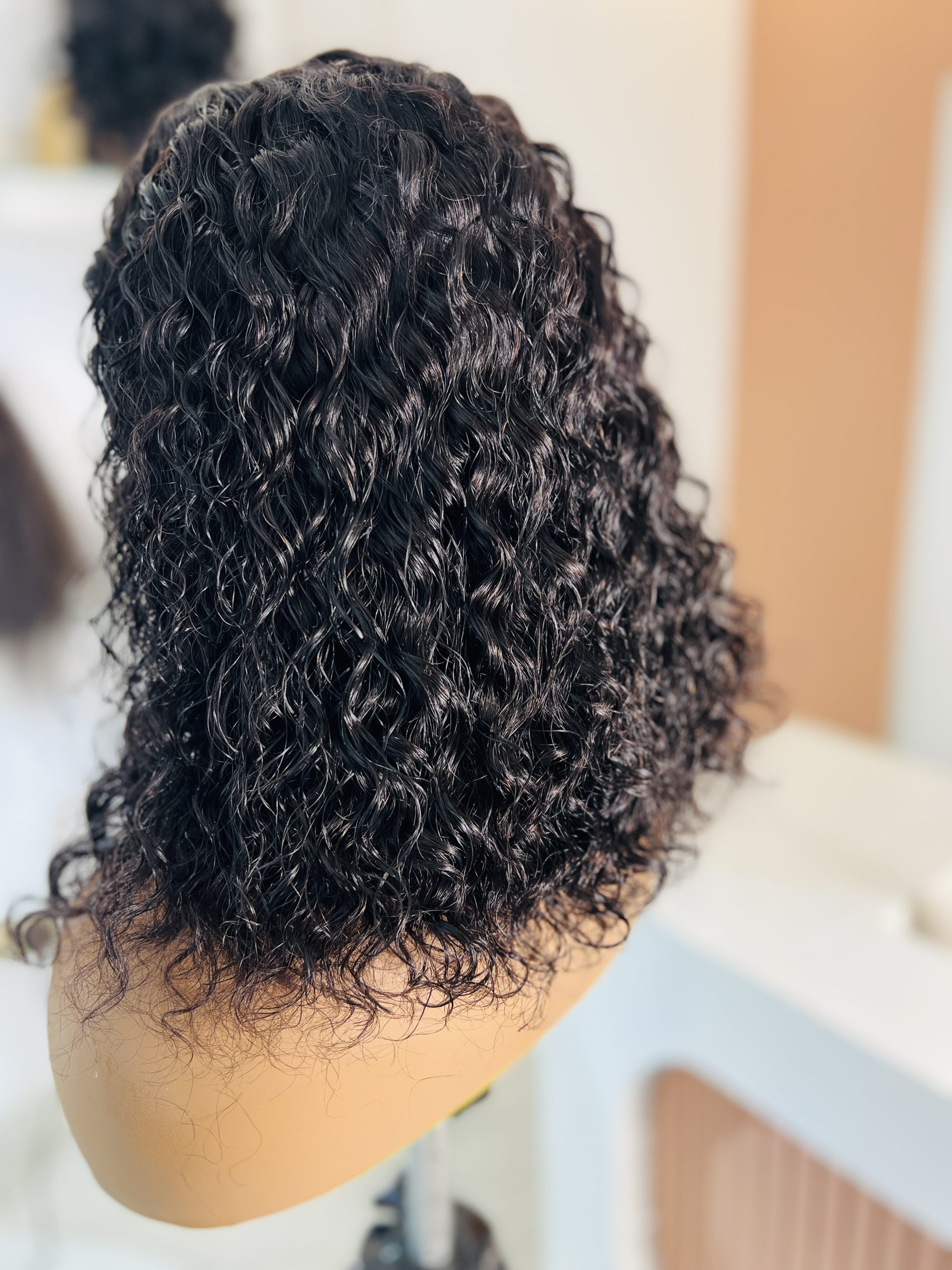 Human hair water wave curls 14 inches