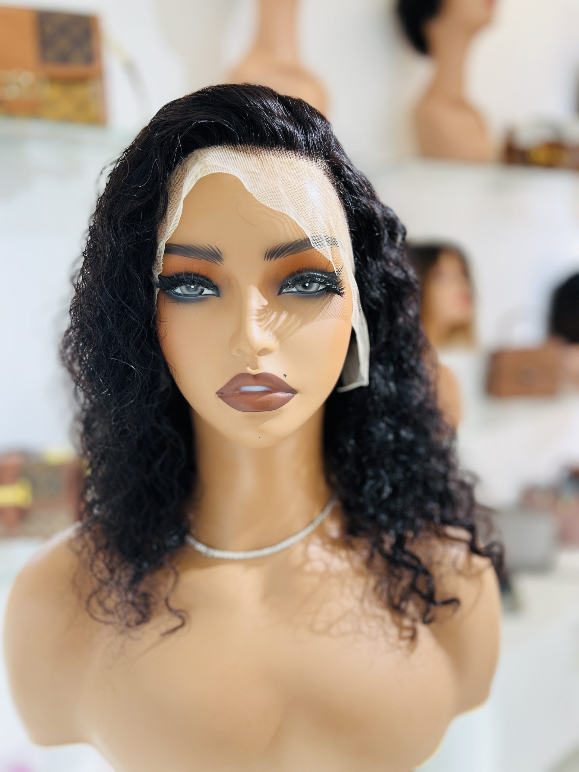 Human hair water wave curls 14 inches