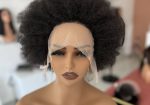 Semihuman Afro wig with frontal