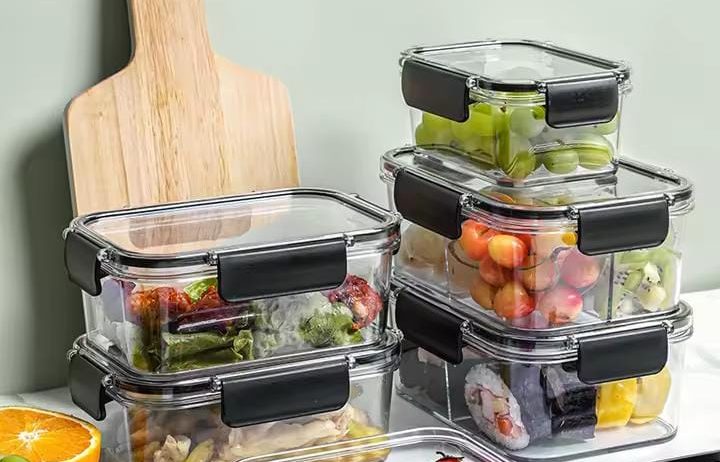 3 Piece Stackable Airtight Clear Food Containers