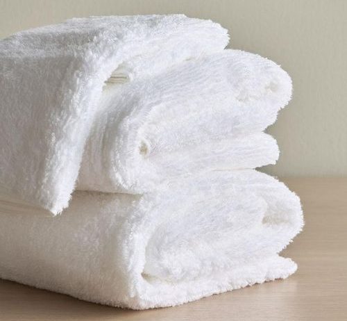 1pc Pure White Large Cotton Towel