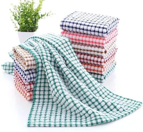 6 pcs Assorted Colours Cotton Kitchen Towels  Large Size (18×27″)