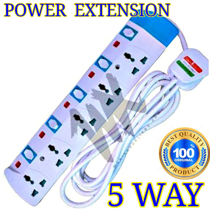 Power King 5-Way Extension Socket Pack