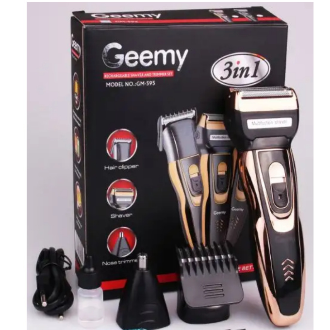 Geemy 3-in-1 Rechargeable Hair Grooming Set