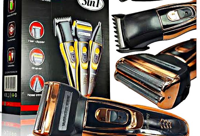 Geemy 3-in-1 Rechargeable Hair Grooming Set