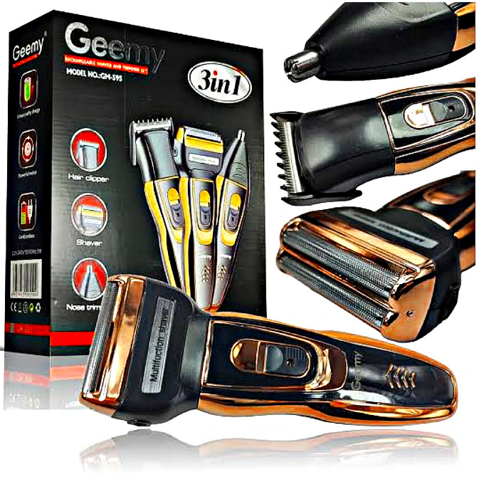 Geemy 3-in-1 Rechargeable Hair Grooming Set