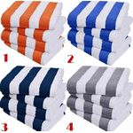 Cubana Stripped Beach Towels- Assorted Colours