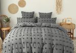 Cotton Serenity Tufted Duvet Set