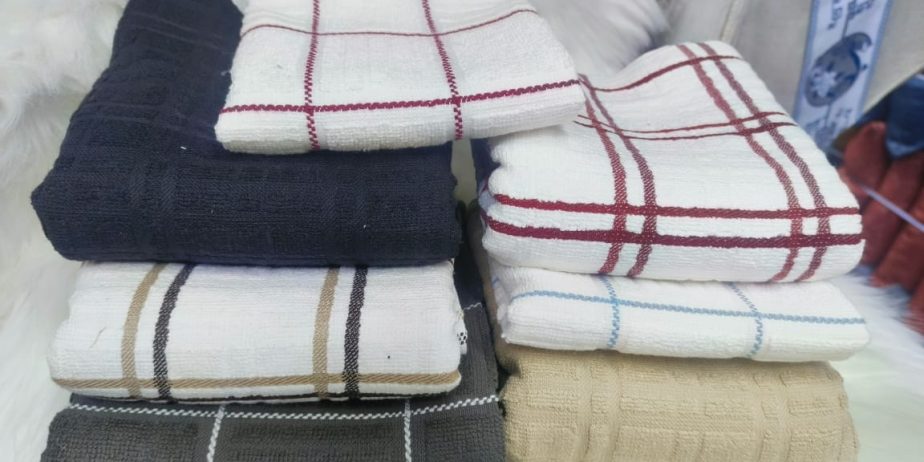 High Quality Cotton Kitchen Towels  Assorted Colours (6pcs)
