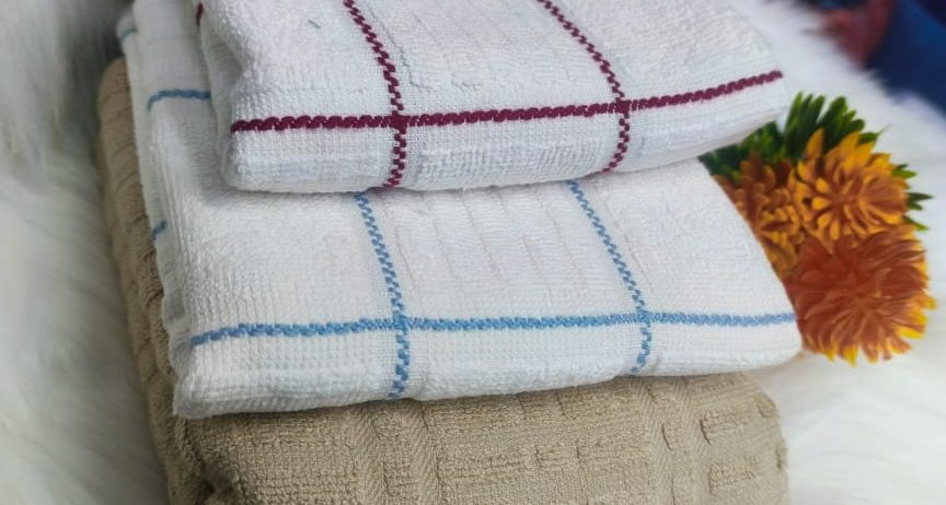 High Quality Cotton Kitchen Towels  Assorted Colours (6pcs)