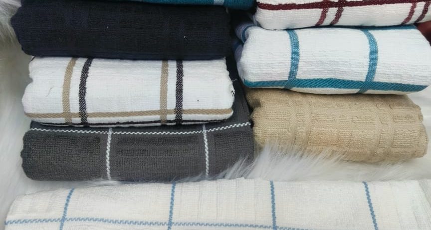 High Quality Cotton Kitchen Towels  Assorted Colours (6pcs)