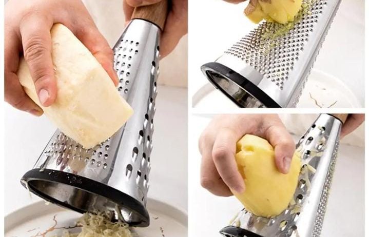 3_Sided manual vegetable shredder/grater 1pc
