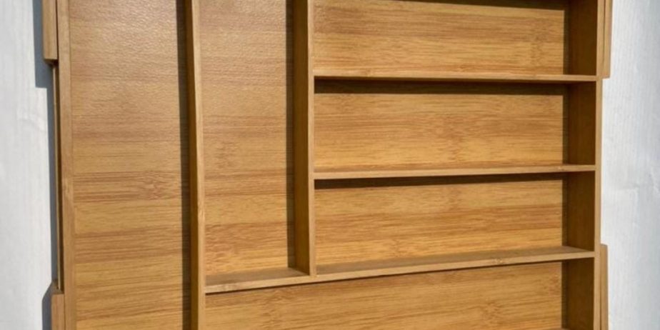 Multifunctional wooden  cutlery organizer