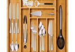 Multifunctional wooden  cutlery organizer