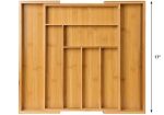 Multifunctional wooden  cutlery organizer