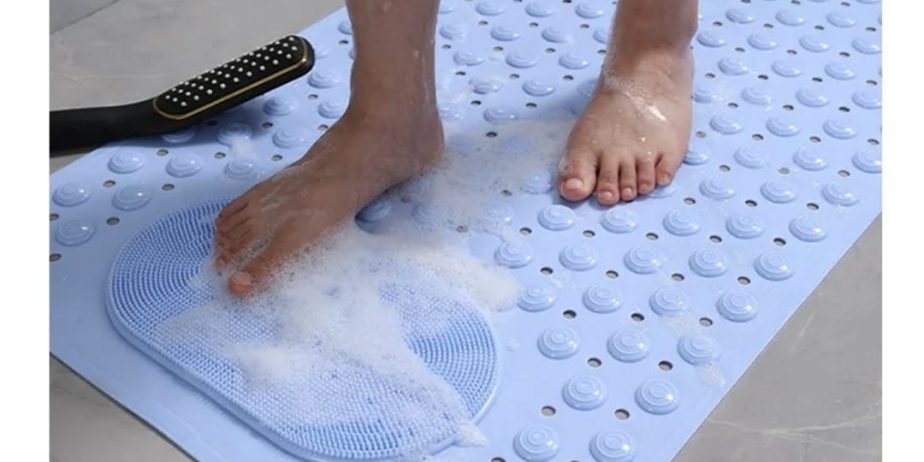 Anti-Slip Bathroom Mats+Foot Massager Bristles..