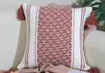 Fancy Tufted Throw Pillow Cover With Tassels