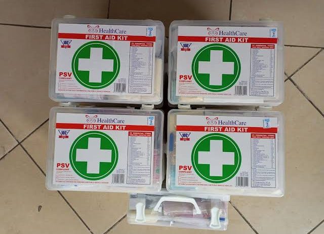 Stay ready for emergencies with this compact, portable first aid box.