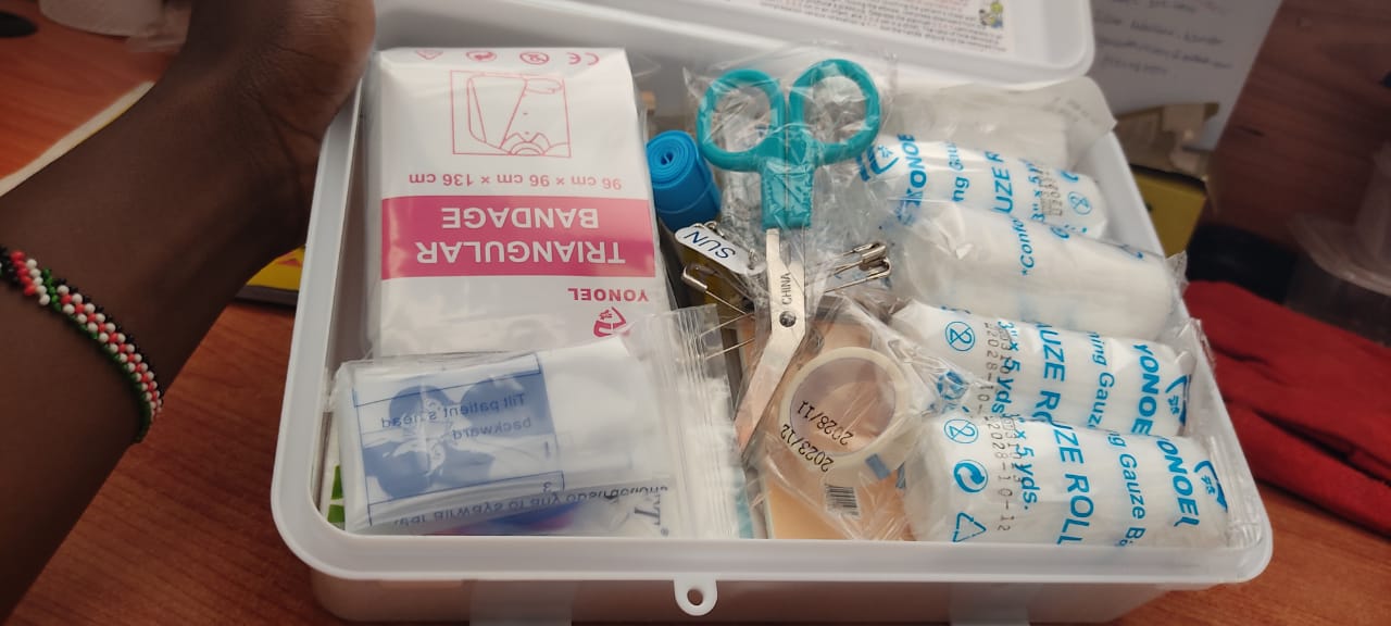 Stay ready for emergencies with this compact, portable first aid box.