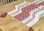 Boho Inspired Table Runner with Tassels – Assorted Colours