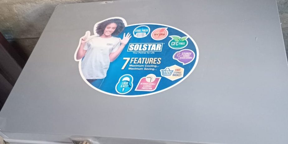 Solstar 282L Energy-Efficient Storage Glass Door Freezer